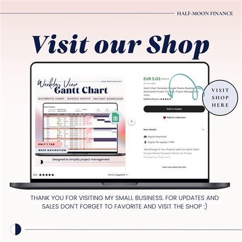 Gantt Chart, Project Tracker Google Sheets Template, Automated Project Timeline - Etsy