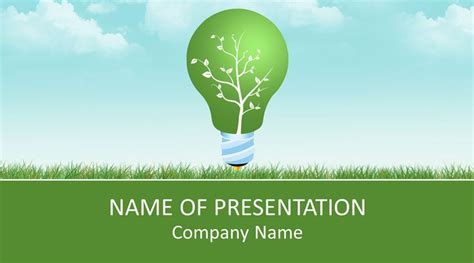 Green Energy PowerPoint Template - Templateswise.com