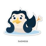 Sad Penguin stock vector. Illustration of comic, toon - 27907762