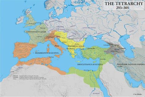 Roman Empire Map [Eastern & Western Rome]