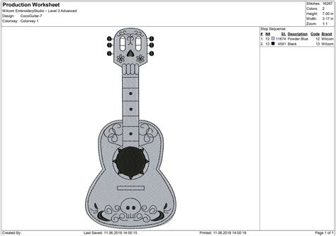 Printable Coco Guitar Template - Printable World Holiday