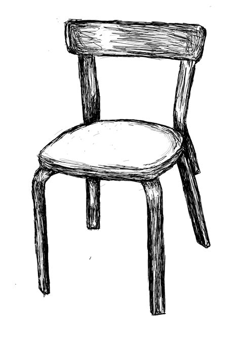 File:Chair-black and white drawing.jpg - Wikimedia Commons