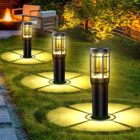 BUCASA Metal Low Voltage Solar Powered Integrated LED Pathway Light Pack & Reviews | Wayfair