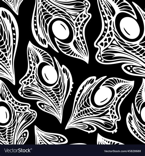 Seamless pattern of white abstract decorative Vector Image