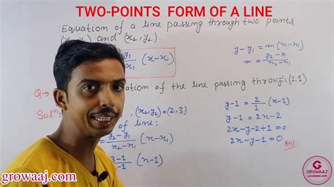 TWO-POINTS FORM OF A LINE, INTERCEPT FORM OF A LINE - YouTube