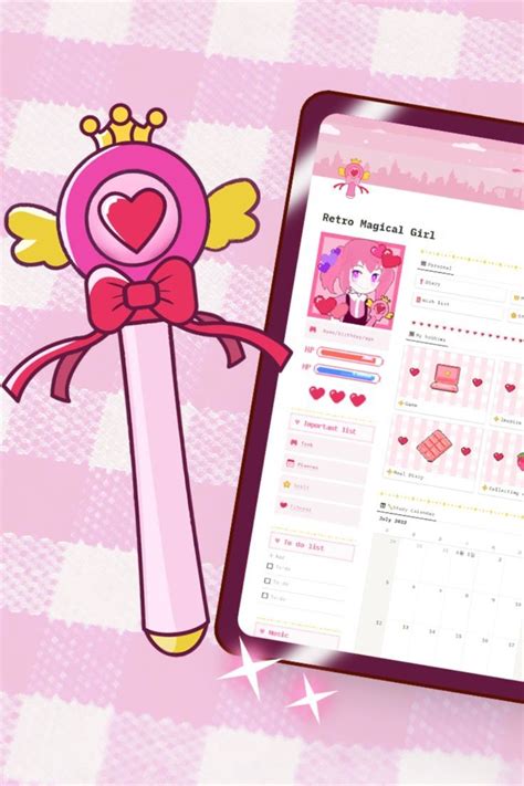 ️ Magical girl styled Life Notion Dashboard Template in 2022 | Notions, Magical girl, Aesthetic ...