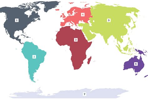 Continents Printable