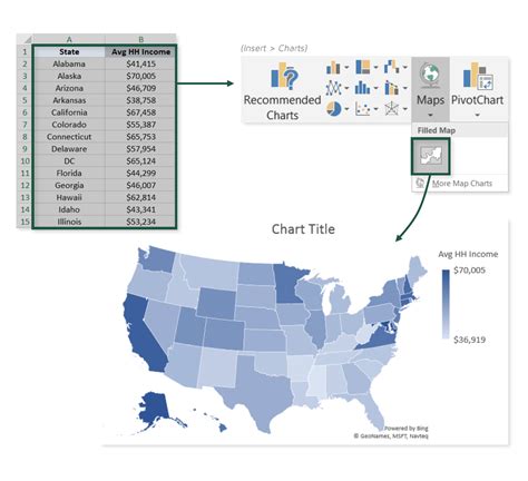 Filled Map Visuals | Excel Maven