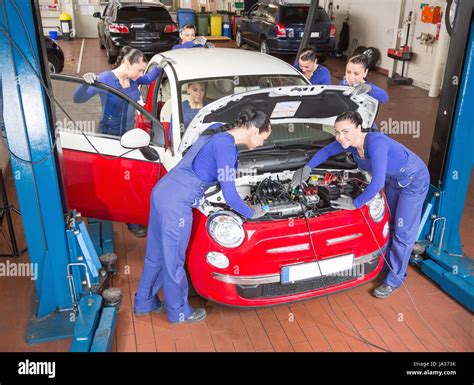 car, automobile, vehicle, means of travel, motor vehicle, repair, mechanic Stock Photo - Alamy