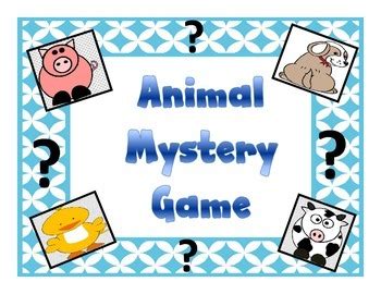 Animal Mystery Game by Teach Graphics | Teachers Pay Teachers