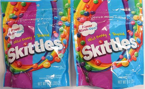 Buy Skittles Flavor Mash-ups Wild Berry and Tropical (Pack of 2 9 Ounce Bags) Online at Lowest ...