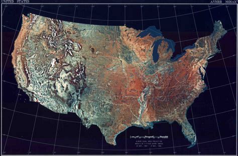 Map of USA (Satellite Map) : Worldofmaps.net - online Maps and Travel Information