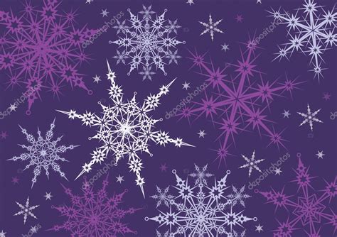 Purple snowflakes background — Stock Vector © helenka #2778312