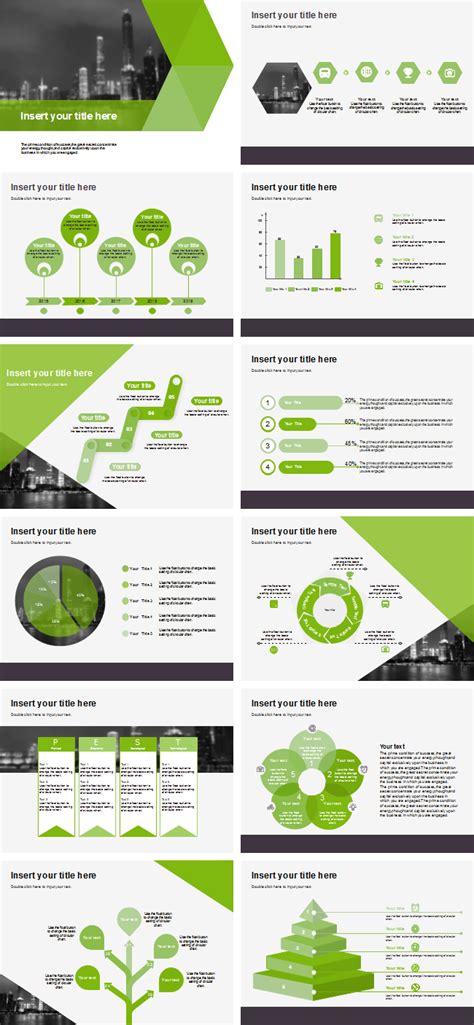 Free Green Business Presentation Templates