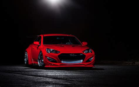 One Sick Red Hyundai Genesis Coupe with Custom Parts — CARiD.com Gallery