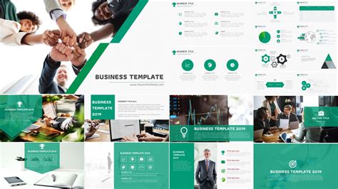 Business PowerPoint Template - Green Schema - Powerpoint Hub