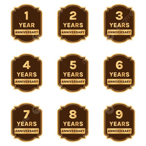 Golden Anniversary Labels Transparent Background, Transparent Anniversary Label, Transparent ...