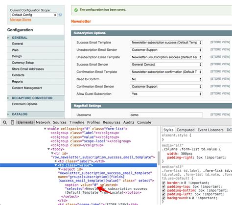 How to disable the sending of Magento's default Success Email Template upon newsletter sign-up ...