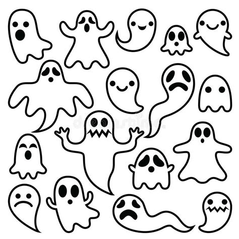 Simple Ghost Coloring Pages