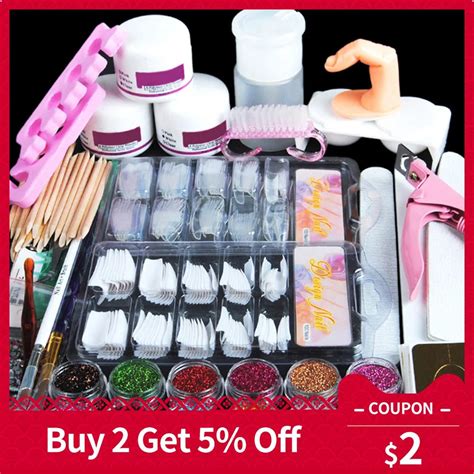 Aliexpress.com : Buy Acrylic Powder Kit Nail Art Pen Dish Set Full Pro Nail Art Tips Kit Acrylic ...