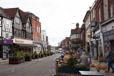 Views of the High Street in St Albans, Hertfordshire in the UK Editorial Image - Image of ...