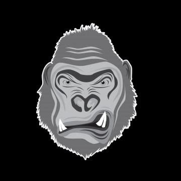 Beast Gorilla Head Logo Mascot Logo Modern And Simple Style Head Vector Animal Vector Logo ...