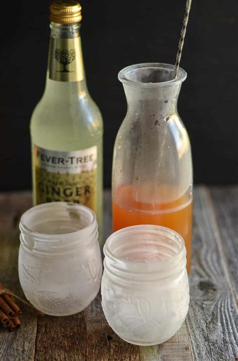 Refreshing Apple Cider Cocktail with Ginger Beer - DIY Candy