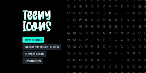 Teenyicons 1.0 (Free Icon Set) | Figma Community