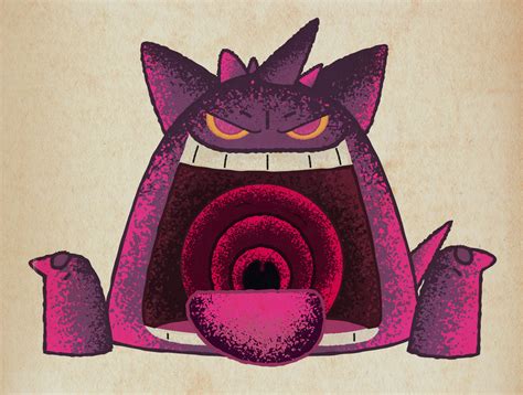 Gigantamax Gengar by Porygun on Dribbble