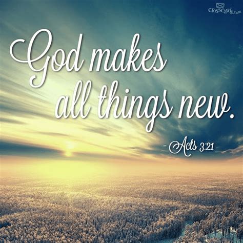 God Makes All Things New - Your Daily Verse