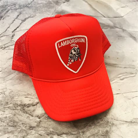 Lamborghini - Red | Custom Handmade Hats & Hoodies