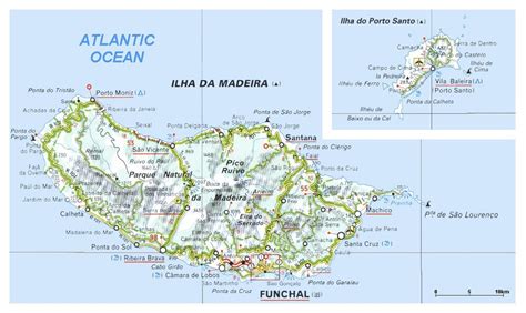 Map of the islands of Madeira and Porto Santo - Full size | Gifex