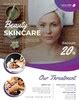 Beauty skincare flyer vector free download