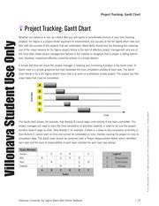 219 Project Tracking - Gantt Chart - Project Tracking: Gantt Chart Whether you realize it or not ...