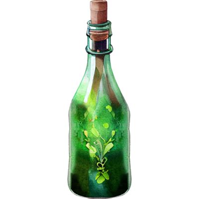 Watercolor Wine Bottle PNGs for Free Download