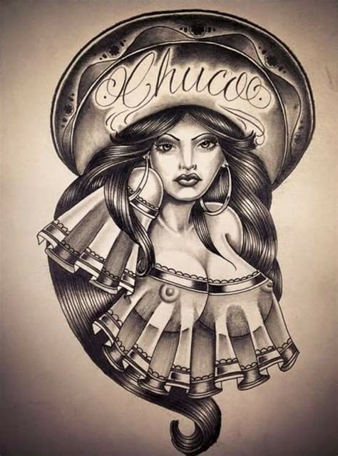 Mexican Drawings Chola