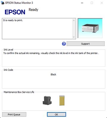 Checking the Maintenance Box Level - Windows