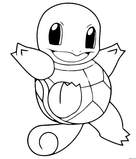 Squirtle Coloring Pages - Free Pokemon Coloring Pages Printables