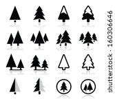 Photo of graphic pine trees | Free christmas images