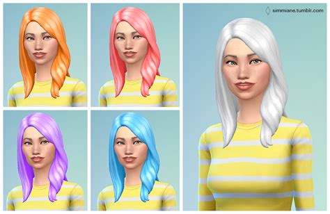 Sims 4 Hair Color Mod - Wallpaper Base