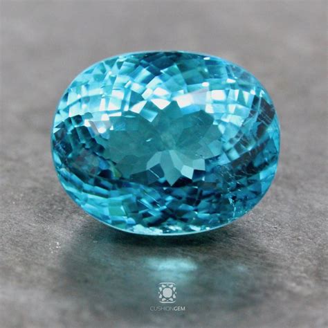 8.07 Oval Brazilian Paraiba Tourmaline — Cushion Gem: Precious Gems of Color