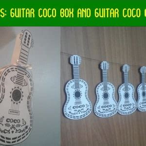 Guitar Coco Banner, Coco Party Supplies, and Guitar Coco Box, Two Items - Etsy