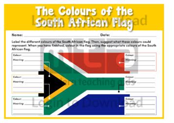 Lesson Zone AU - The Colours of the South African Flag