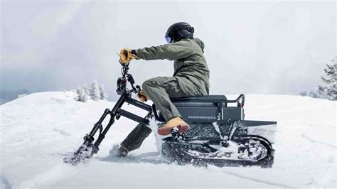 Meet the 'snow bike': An all-electric, snowy-terrain vehicle