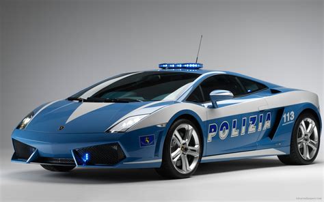 Widescreen Lamborghini Italian Police Car Wallpaper | HD Car Wallpapers | ID #940