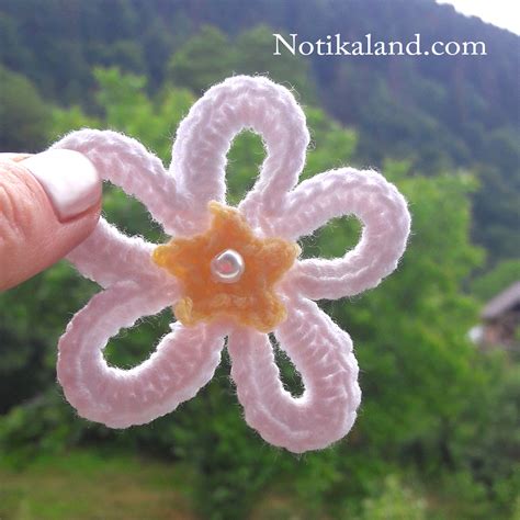 Notikaland - How to crochet flower. Easy for beginners