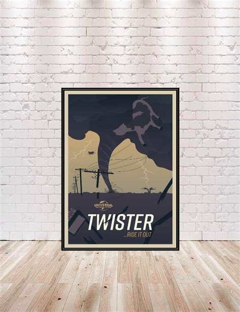 Twister Universal Studios Twister Movie Vintage Movie Twister The Ride – Poster | Canvas Wall ...