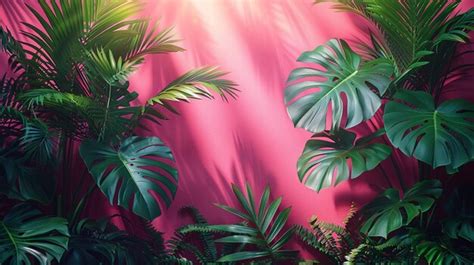 Premium Photo | Summer Tropical Leaves Background