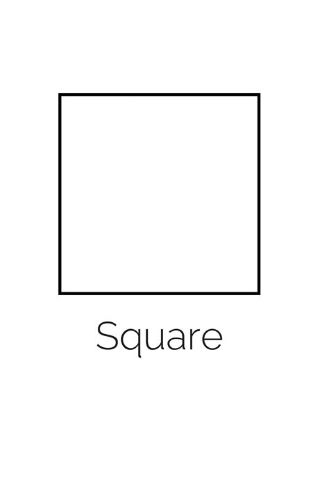 Free Printable Square Shape