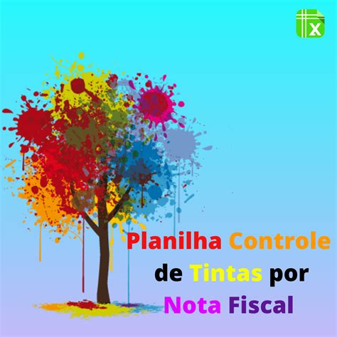 Planilha Controle de Tintas por Nota Fiscal Em Excel